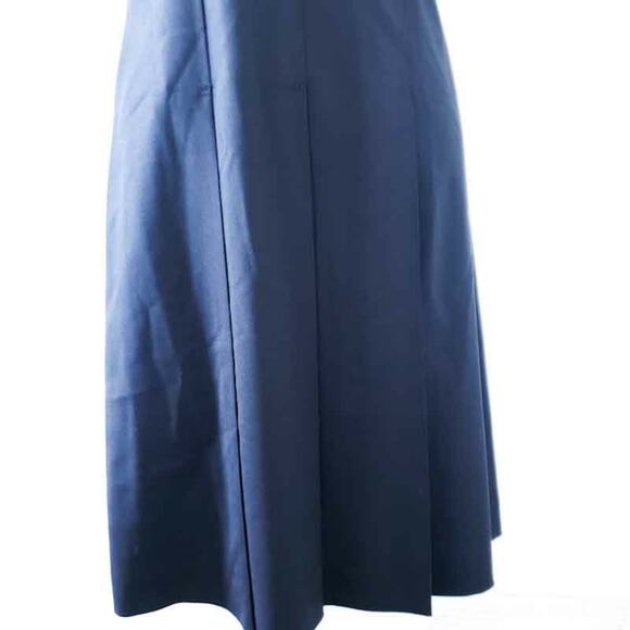 Theory Tank Dress Black Women 4, Wool Blend, Pleated Skirt Front, Side Zip - Picture 5 of 10